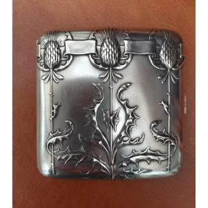 Étui à cigarettes Art Nouveau en argent 