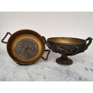 2 coupes vide poche en bronze 