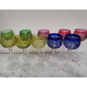 10 verres Riesling cristal de Saint Louis 