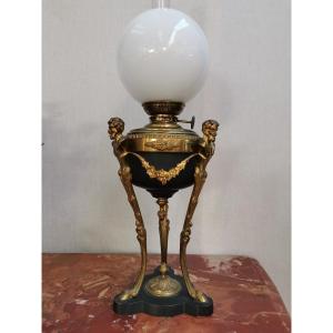 Bronze Oil Lamp. Electrification Option