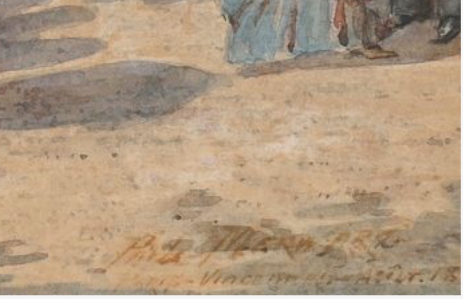 Paul Merwart (1855-1902) Watercolor  -photo-3