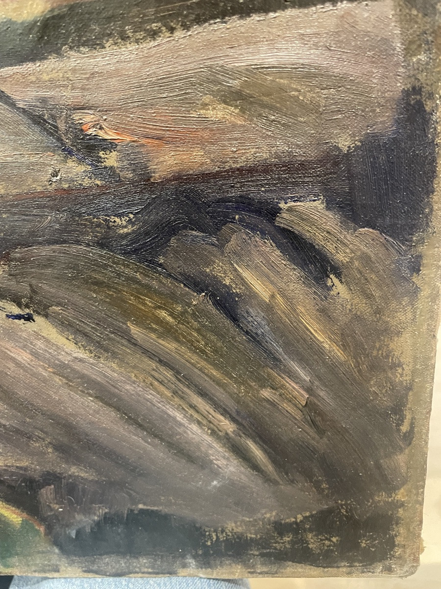 Adolphe Péterelle (1874-1947), Landscape Oil-photo-1