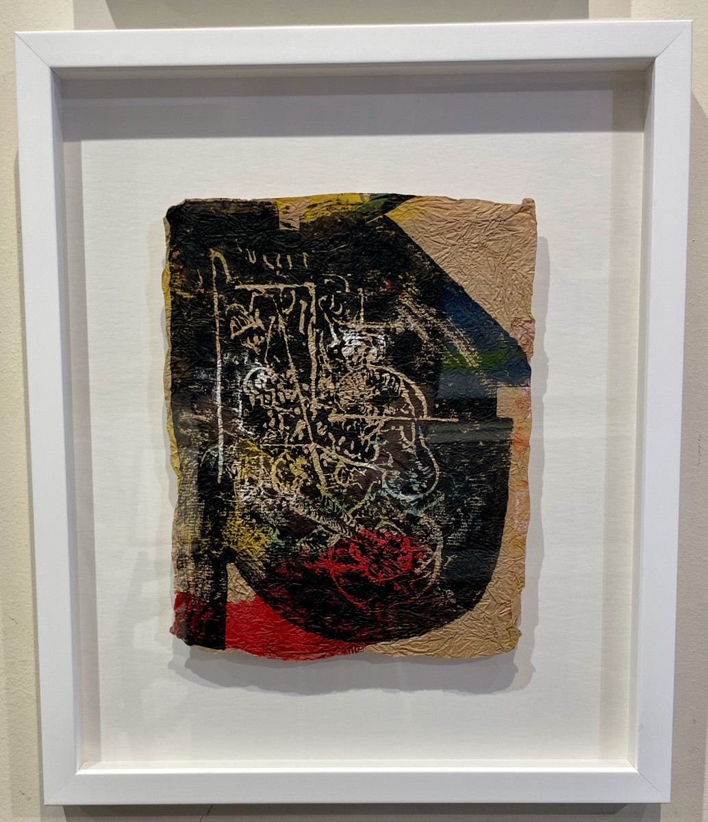 Ladislas Kijno, Mixed Media And Crumpled Kraft Paper, -photo-2