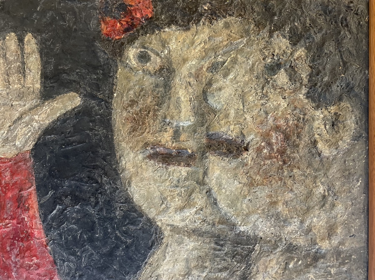 Louis QUILICI, scène animée , huile sur toile-photo-2