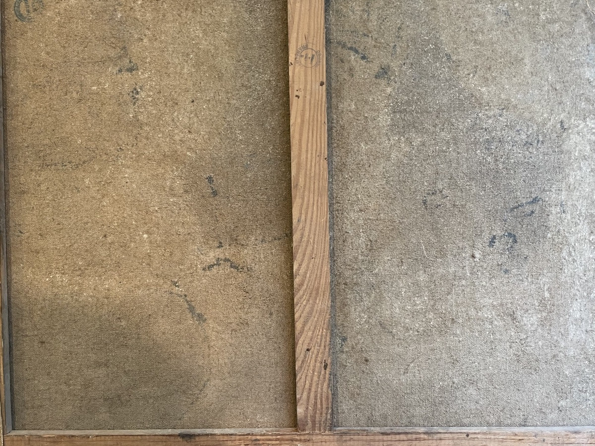 Louis QUILICI, scène animée , huile sur toile-photo-2