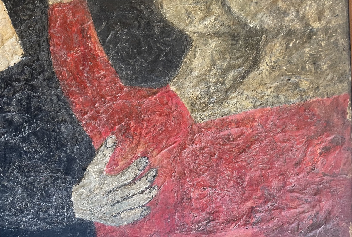 Louis QUILICI, scène animée , huile sur toile-photo-3