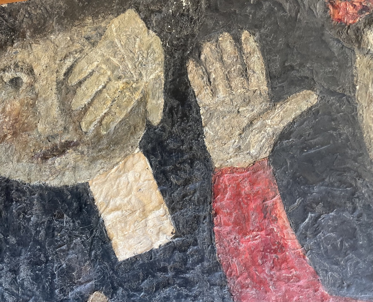 Louis QUILICI, scène animée , huile sur toile-photo-4