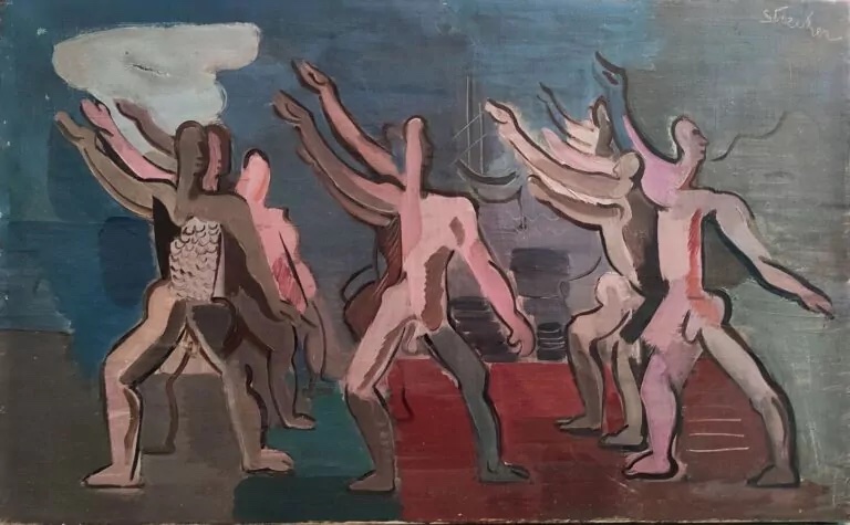 Paul Strecker (1900–1950)  Oil On Canvas