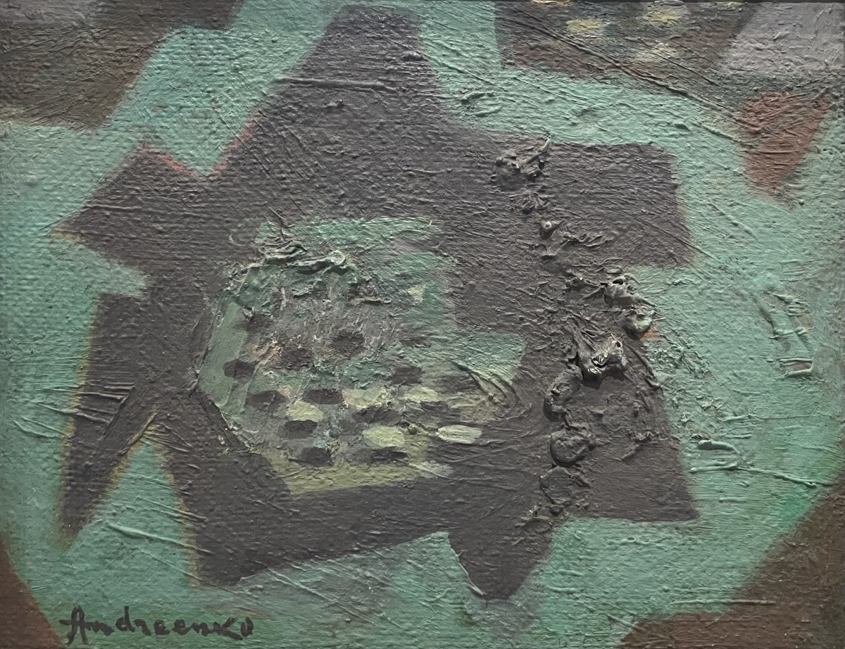 Mikhail Andreenko composition abstraite huile