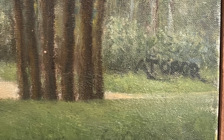Abram Topor (1903–1992), Oil Painting Of A Landscape-photo-3