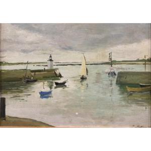 Jean Helleu 1894-1985, saint Vaast, huile