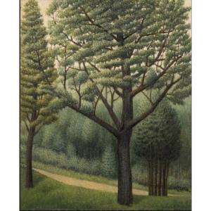 Abram Topor (1903–1992), Oil Painting Of A Landscape