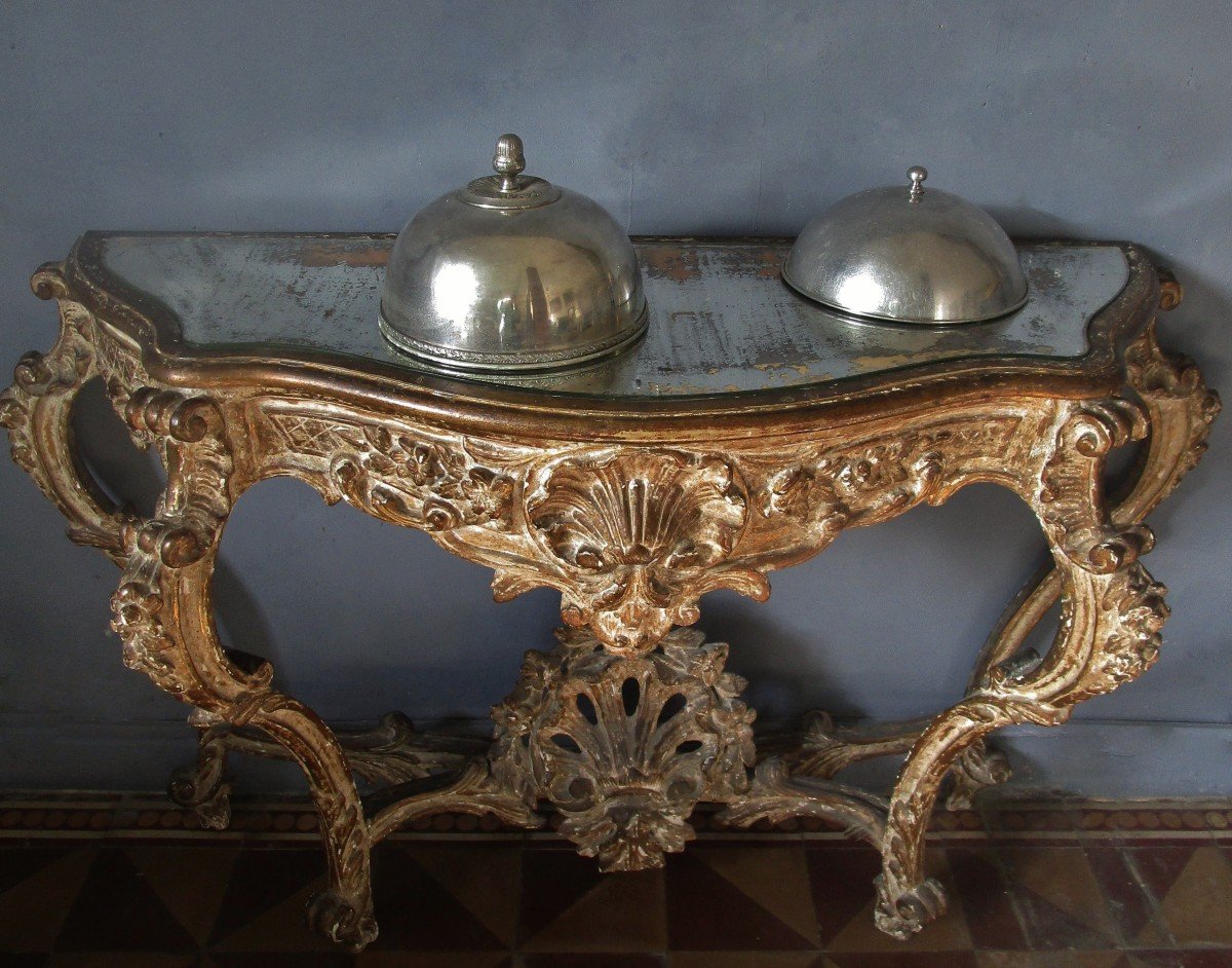 Wall Console With Ice Background - Venetian Baroque-photo-4