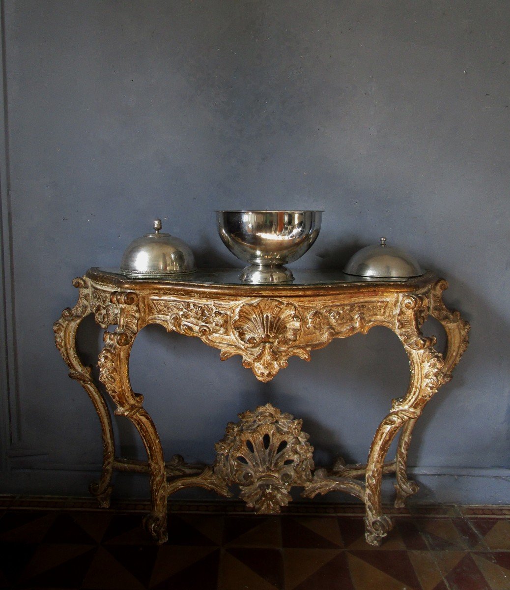 Wall Console With Ice Background - Venetian Baroque-photo-3