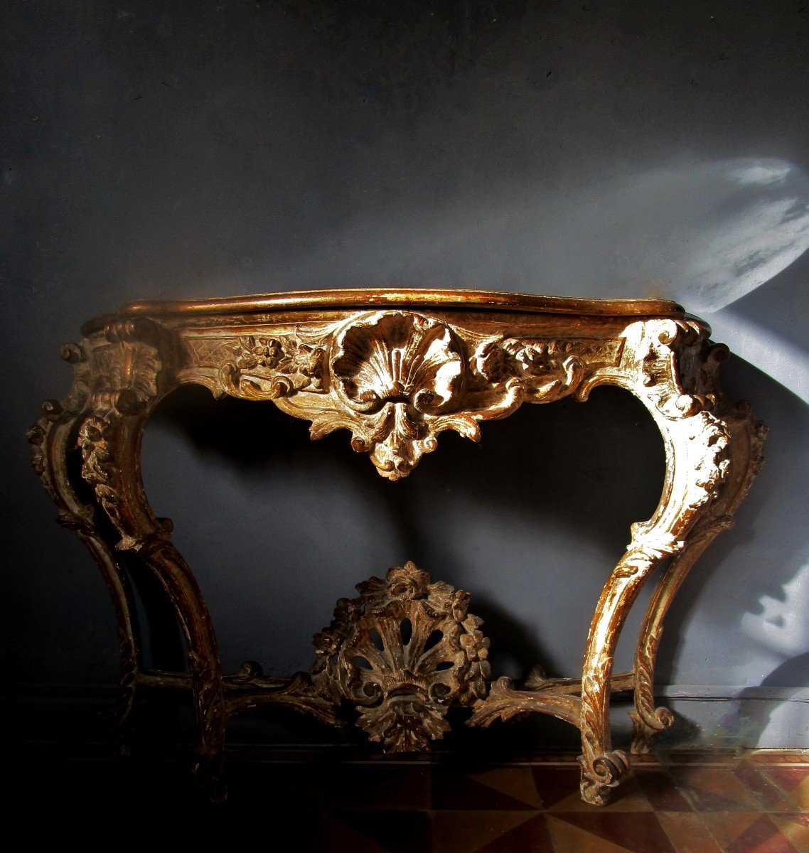 Wall Console With Ice Background - Venetian Baroque-photo-2