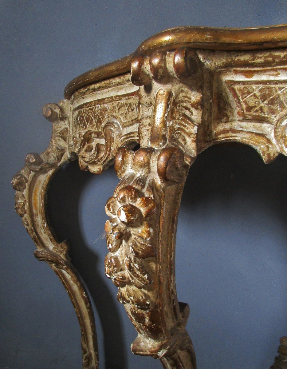 Wall Console With Ice Background - Venetian Baroque-photo-2