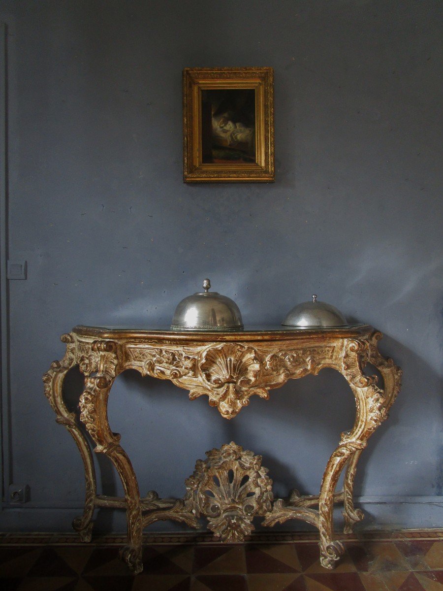 Wall Console With Ice Background - Venetian Baroque-photo-6