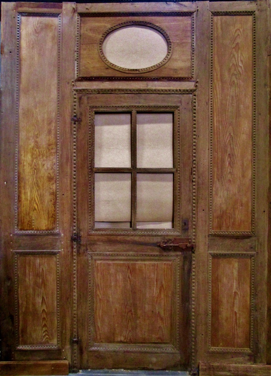 Alcove Woodwork No. 1  -2700 X 1940. Louis XVI-photo-2