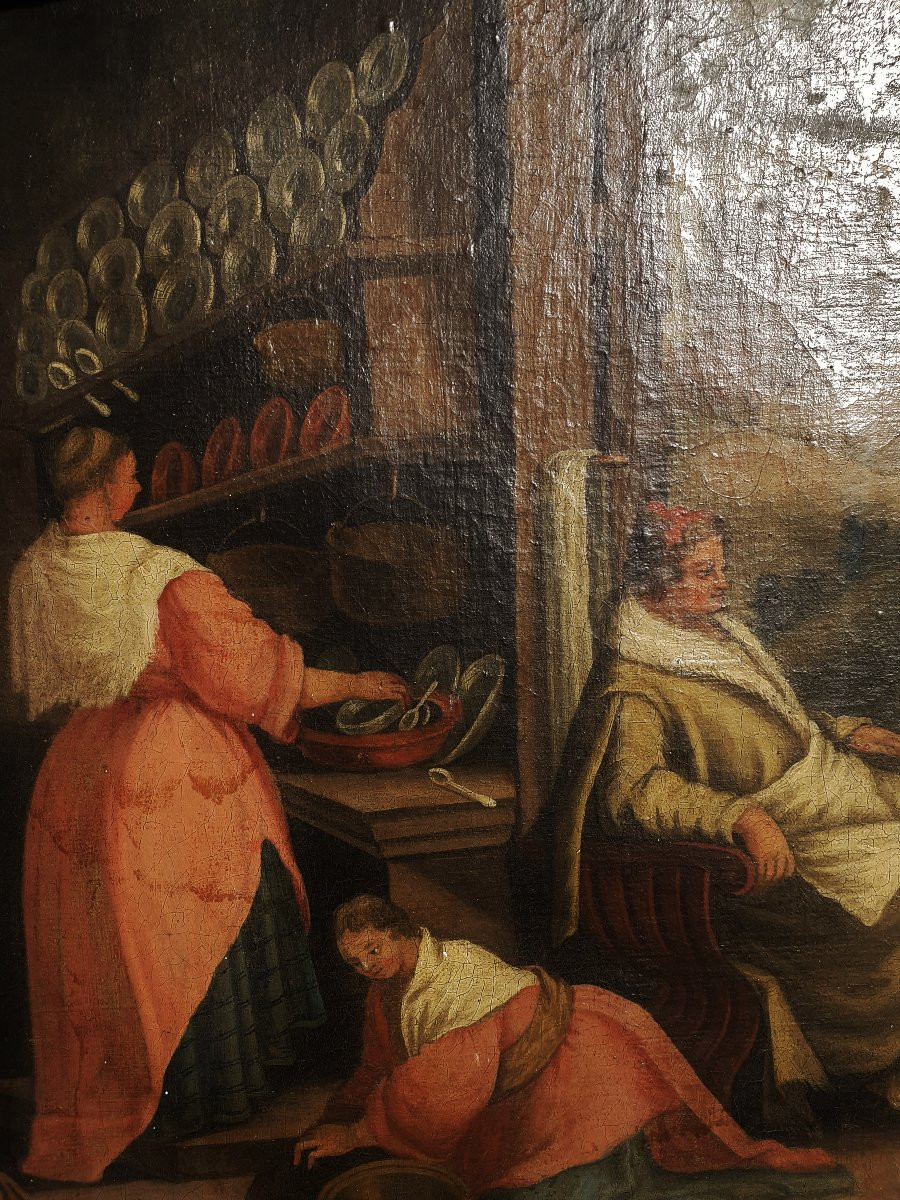 PAIRE de DESSUS de PORTES XIX Lot un- 81 x 90 cm Tableau de boiserie-photo-4