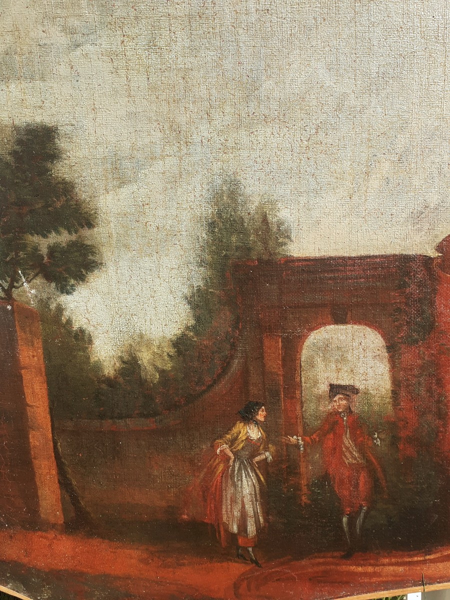 PAIRE de Dessus de Porte LOT 3   -65  x 132 cm – Elèment de boiserie-photo-4