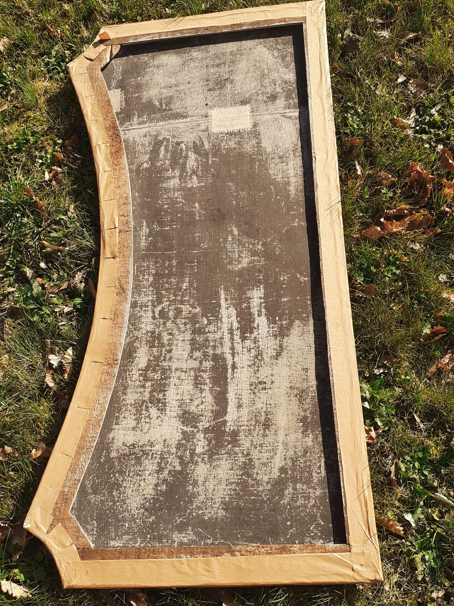 PAIRE de Dessus de Porte LOT 3   -65  x 132 cm – Elèment de boiserie-photo-7