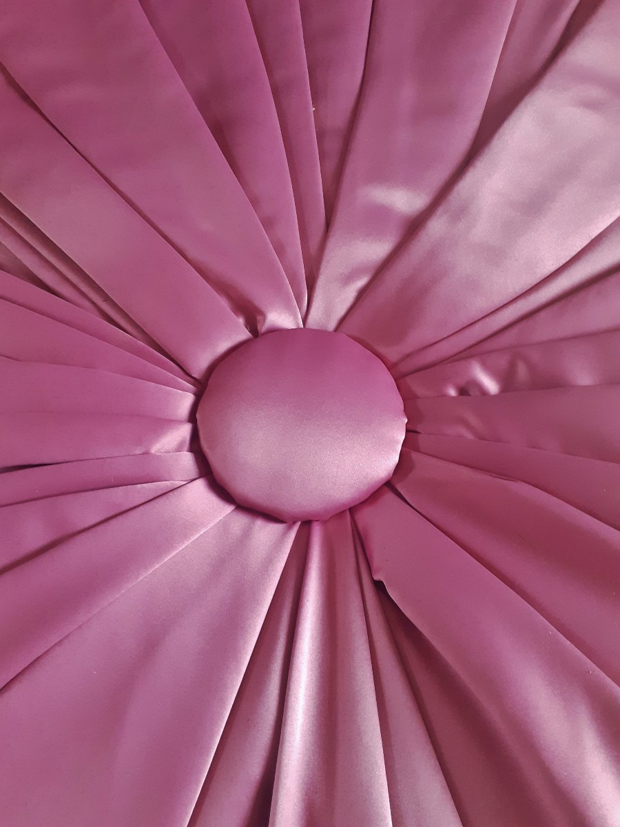 Imposant Ciel de Lits Doré à la feuille 162 cm - Garniture Satin de soie-photo-5