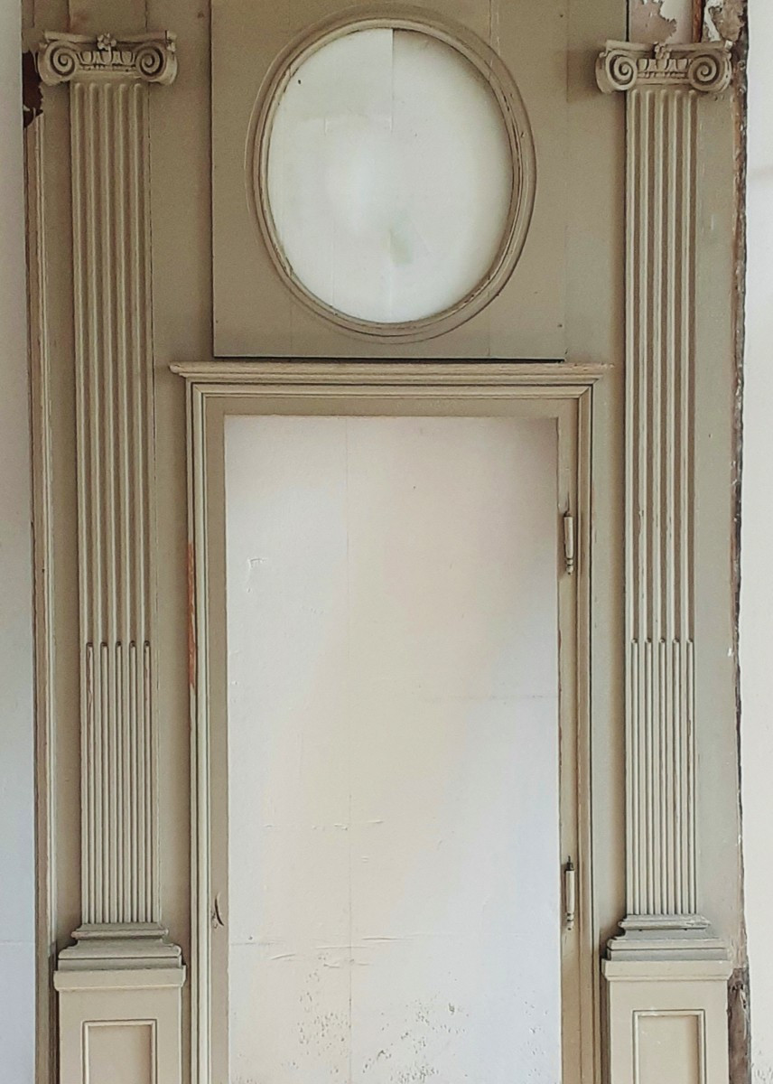 Rare Lot de Boiseries d’Alcôve Chêne XVIIIème 10 mêtres linéaire-photo-4