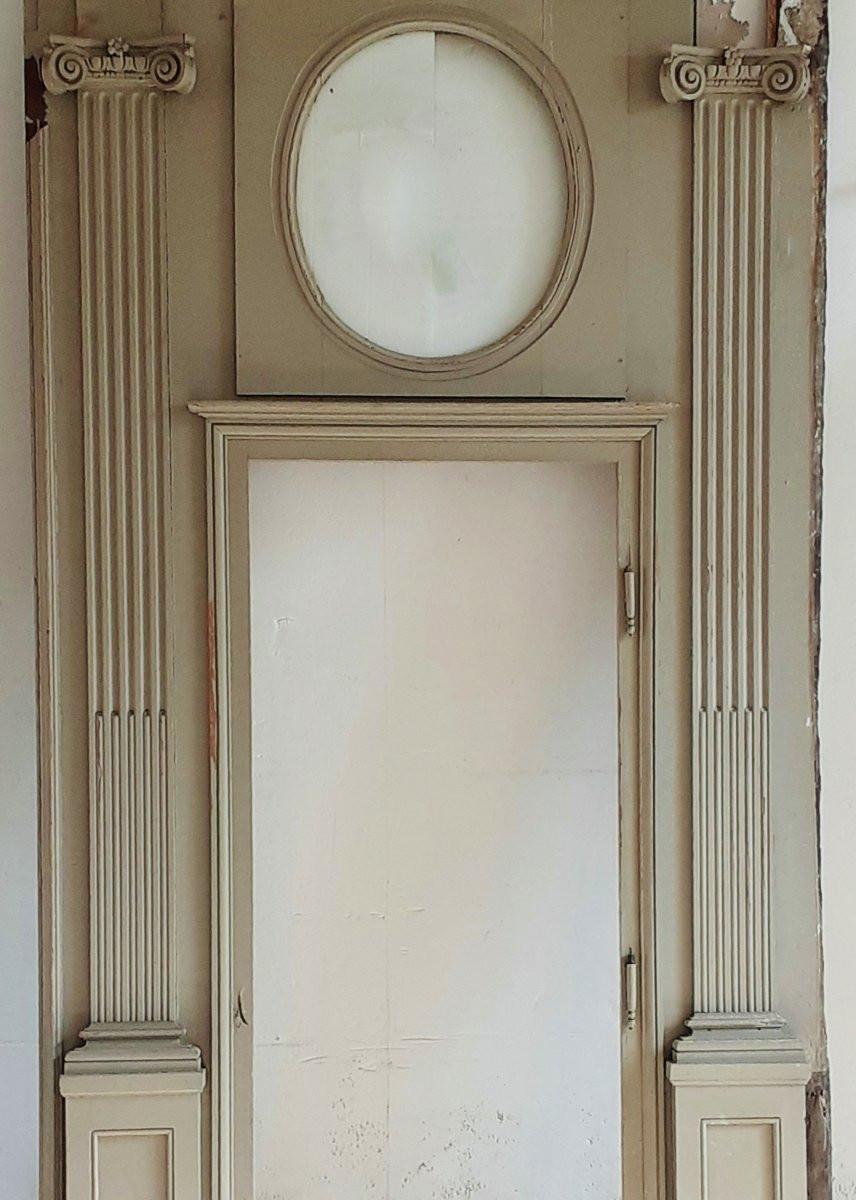 Rare Lot de Boiseries d’Alcôve Chêne XVIIIème 10 mêtres linéaire-photo-2