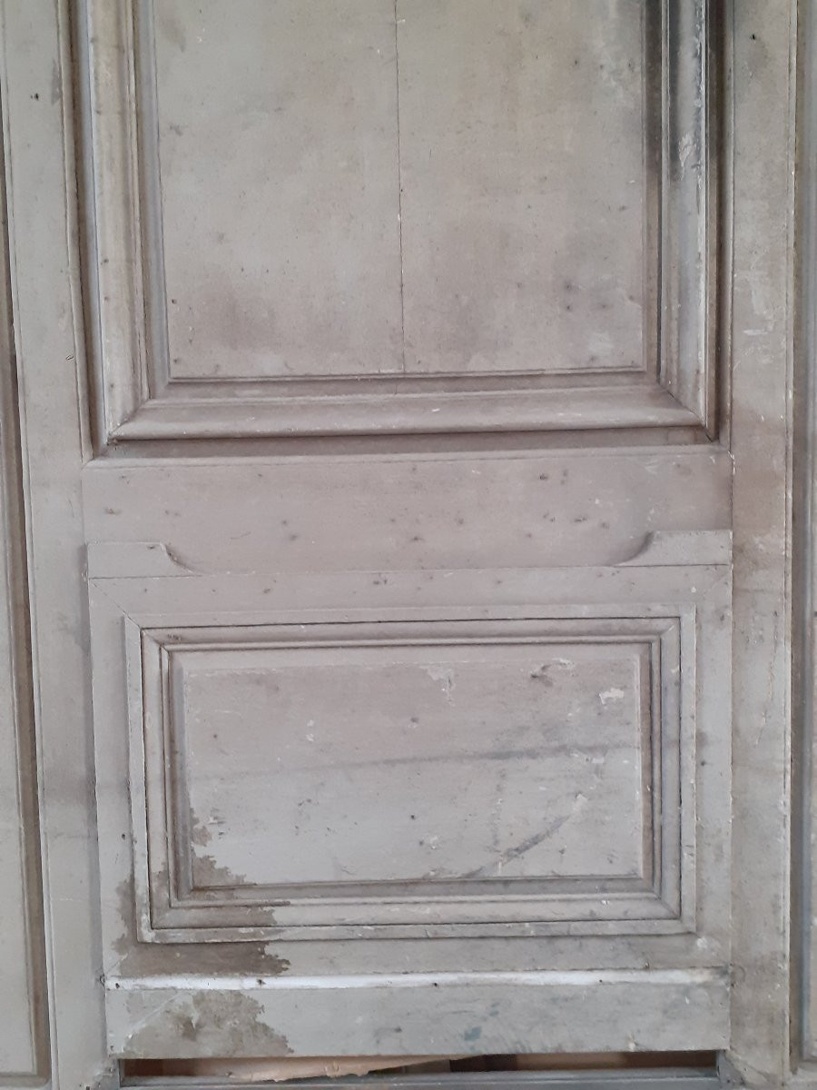 Rare Lot de Boiseries d’Alcôve Chêne XVIIIème 10 mêtres linéaire-photo-5
