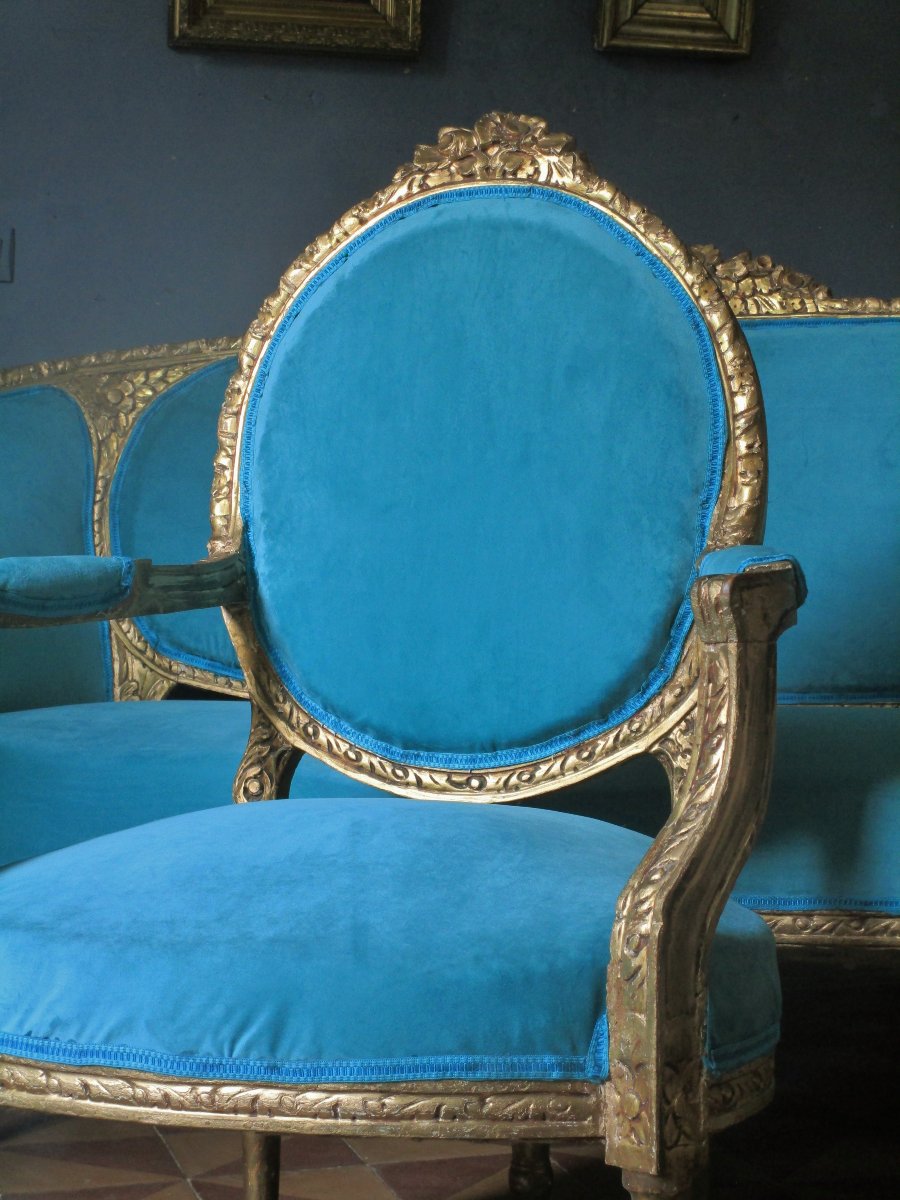 Grand Canapé Corbeille 210 X 112 X 95 / Bergère - ID: 1021846-photo-4