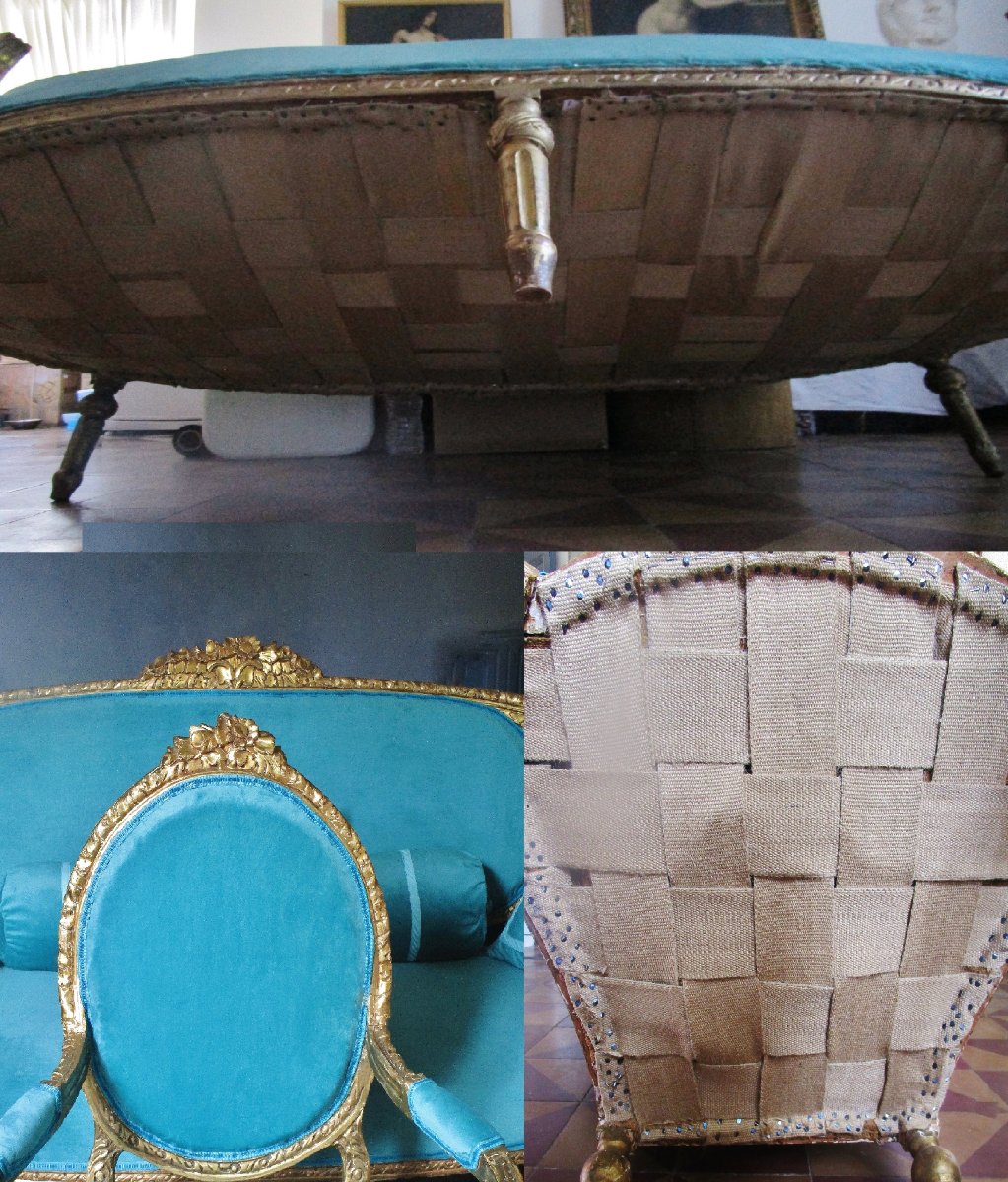 Grand Canapé Corbeille 210 X 112 X 95 / Bergère - ID: 1021846-photo-7