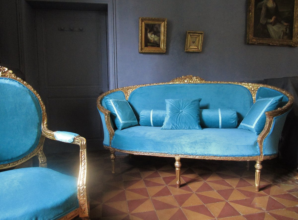 Grand Canapé Corbeille 210 X 112 X 95 / Bergère - ID: 1021846