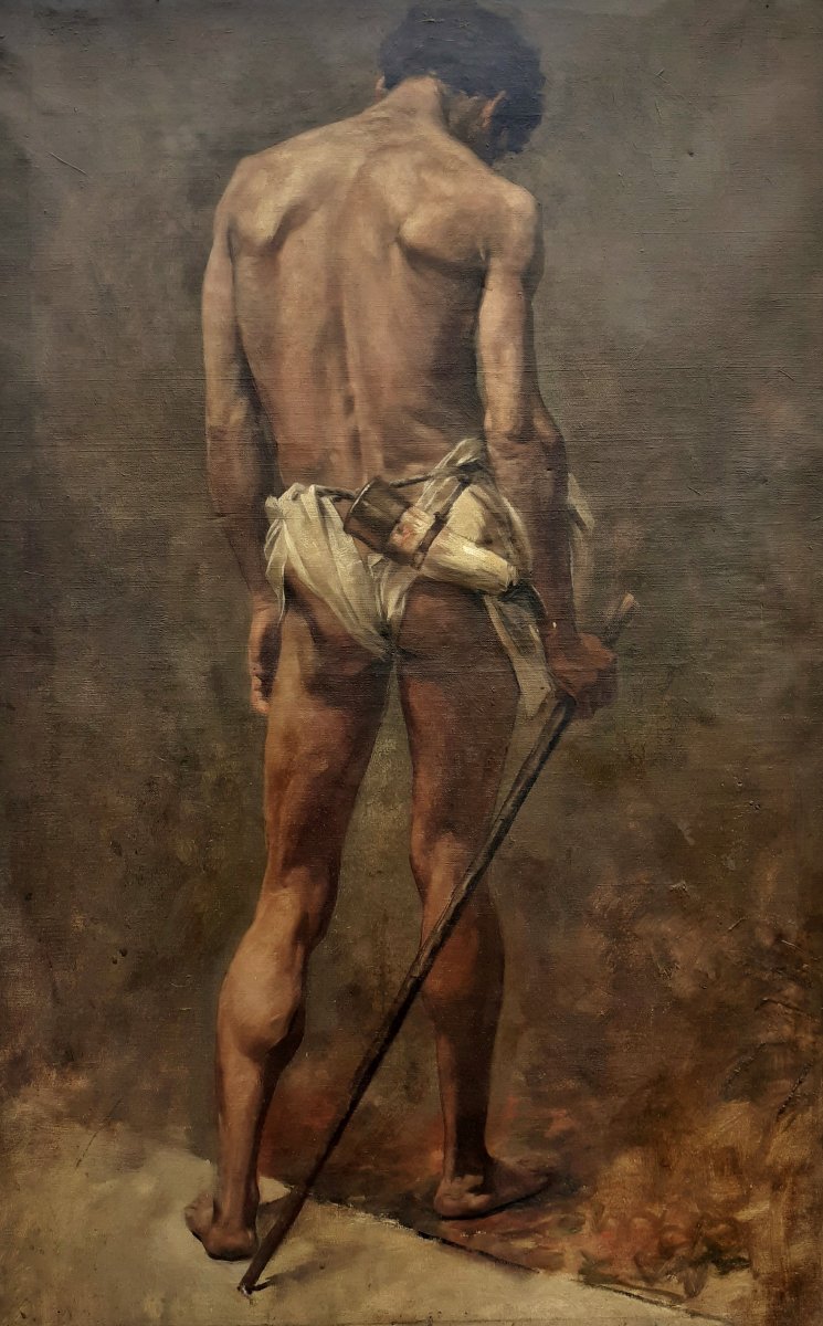 Imposing Van Dyck Academy V - 92 X 58, 19th Century