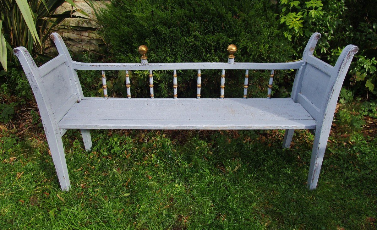 English Bench Oak Wood 3 Places XIX