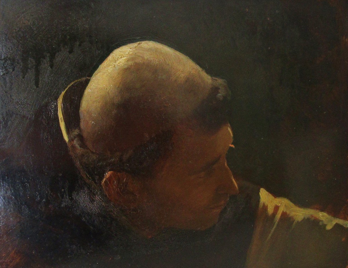 Huile sur Panneau  XVIII