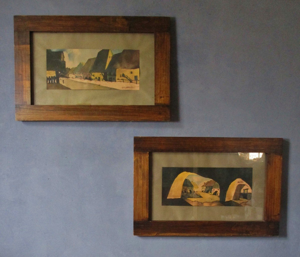 Van Neer 2 Grands Paysages  Encadrées 79,5 X 52,5