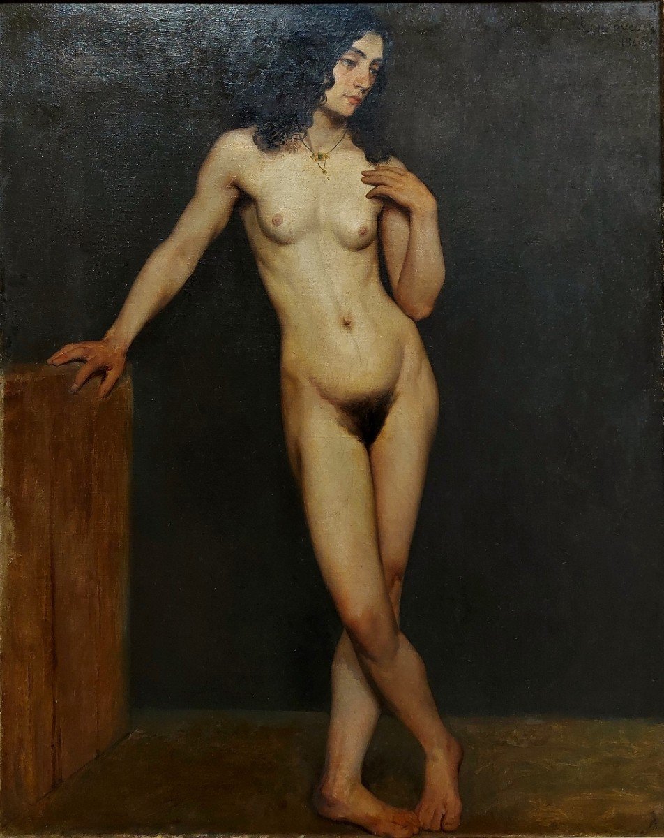 Jules-eugène Lenepveu XIX -académie Nude -91 X 65
