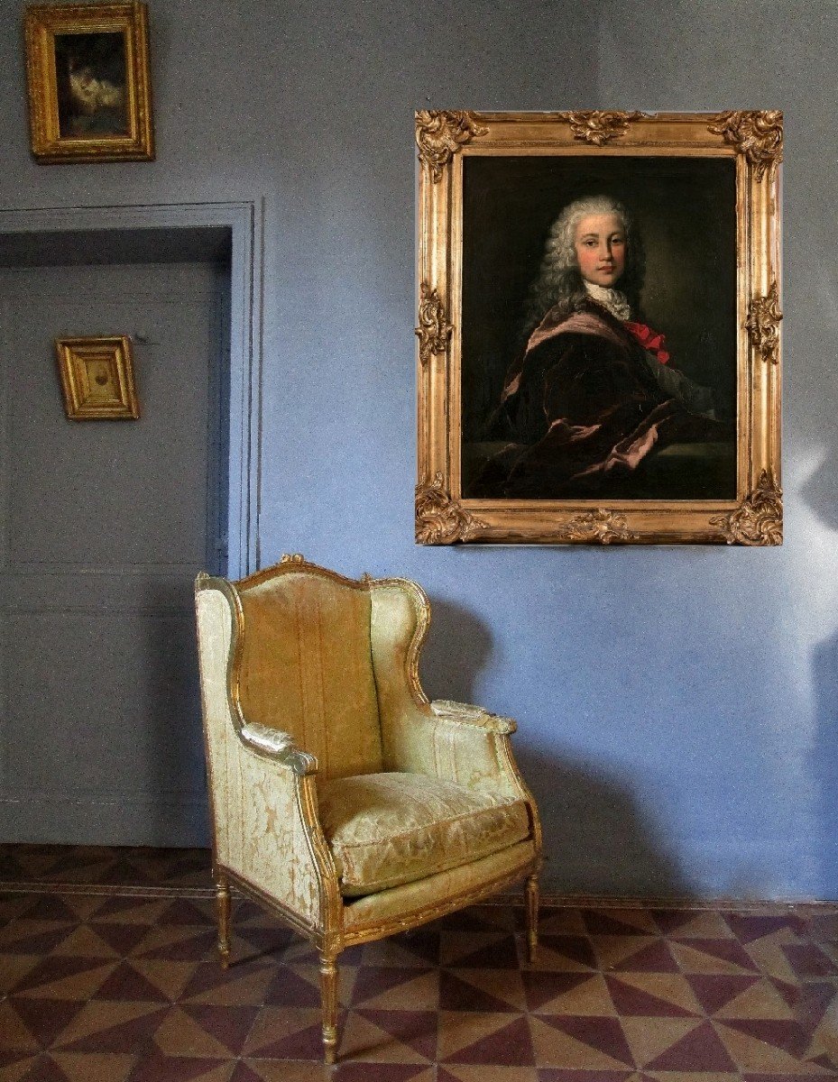 Large Portrait Attributed To Louis Tocqué 103 X 85 XVIII-photo-4