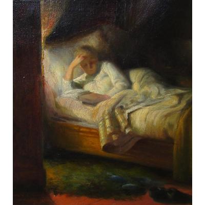 Au Lit  - Charles  Bulffer 1896