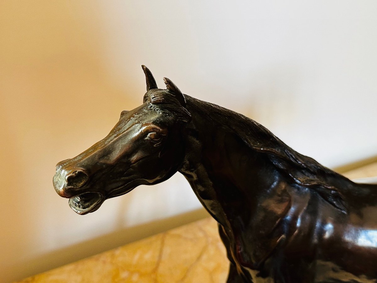 Bronze Horse P J. Mene. ( 1810 - 1879 ).-photo-3
