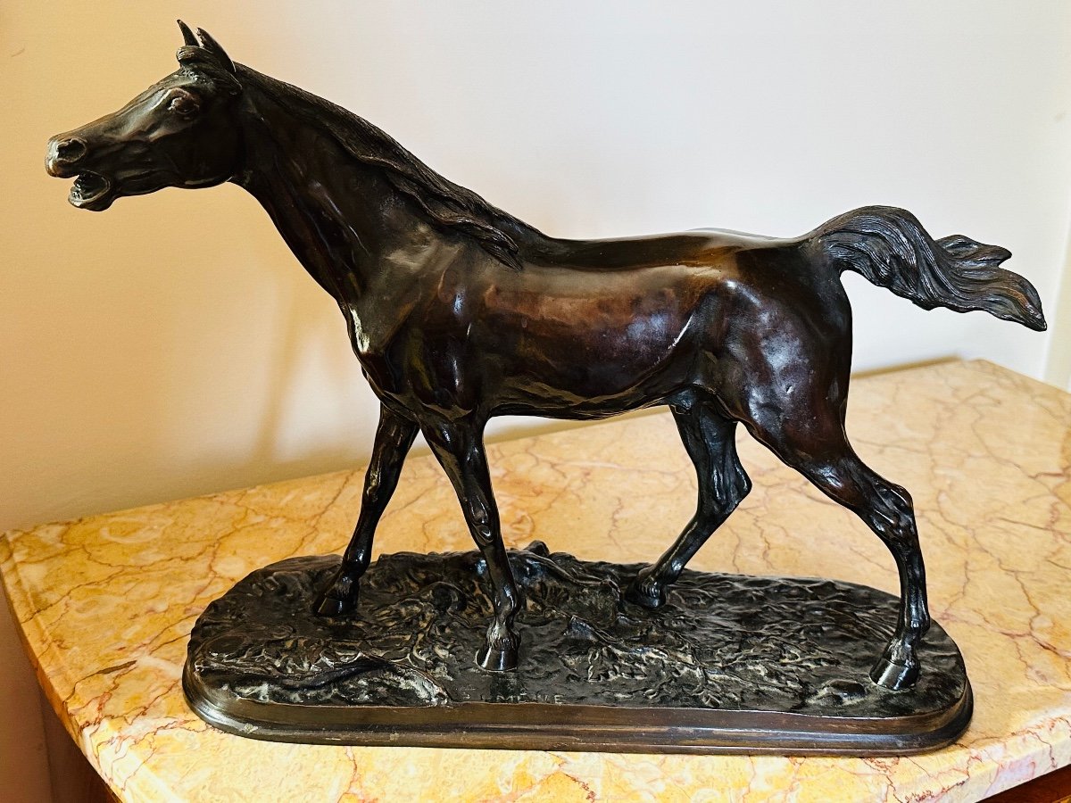Bronze Horse P J. Mene. ( 1810 - 1879 ).