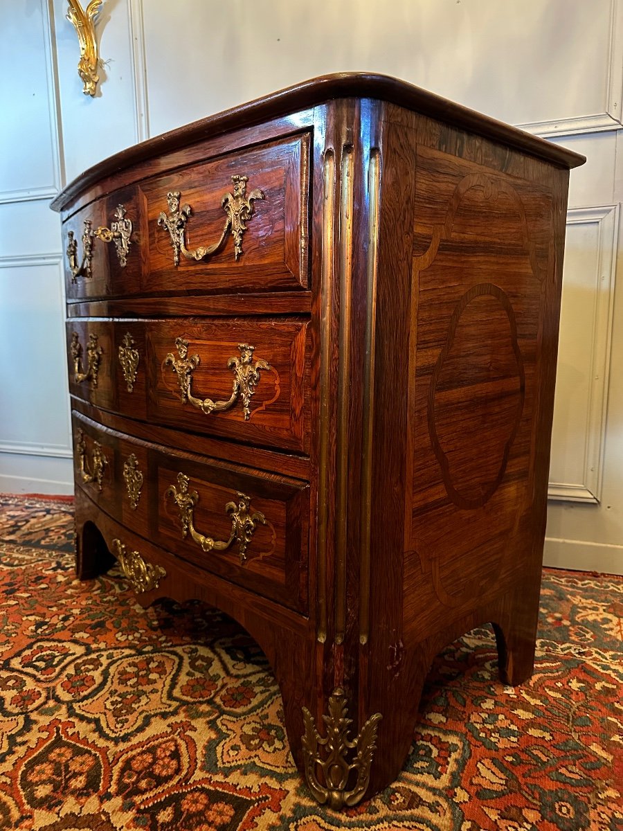 Regency Style Chest Of Drawers In Marquetry.-photo-2