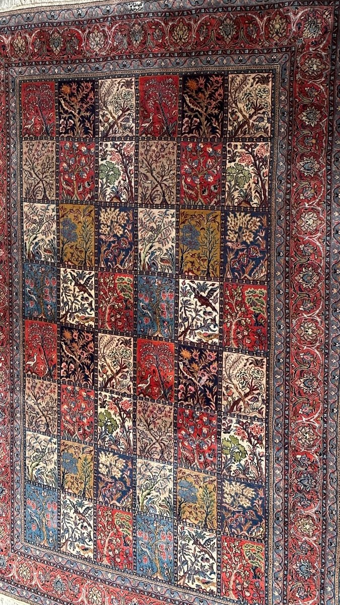 Old Persian Carpet Ghoum Four Seasons.