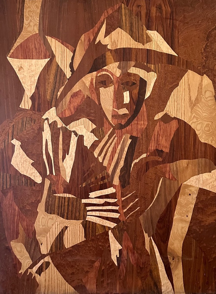 Marquetry Panel "the Harlequin".