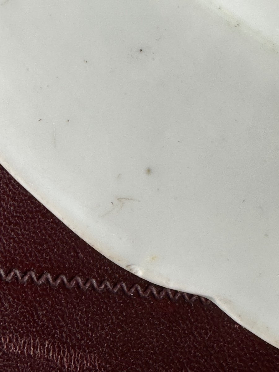 Soft Chantilly Porcelain Plate. From The 18th Century.-photo-1