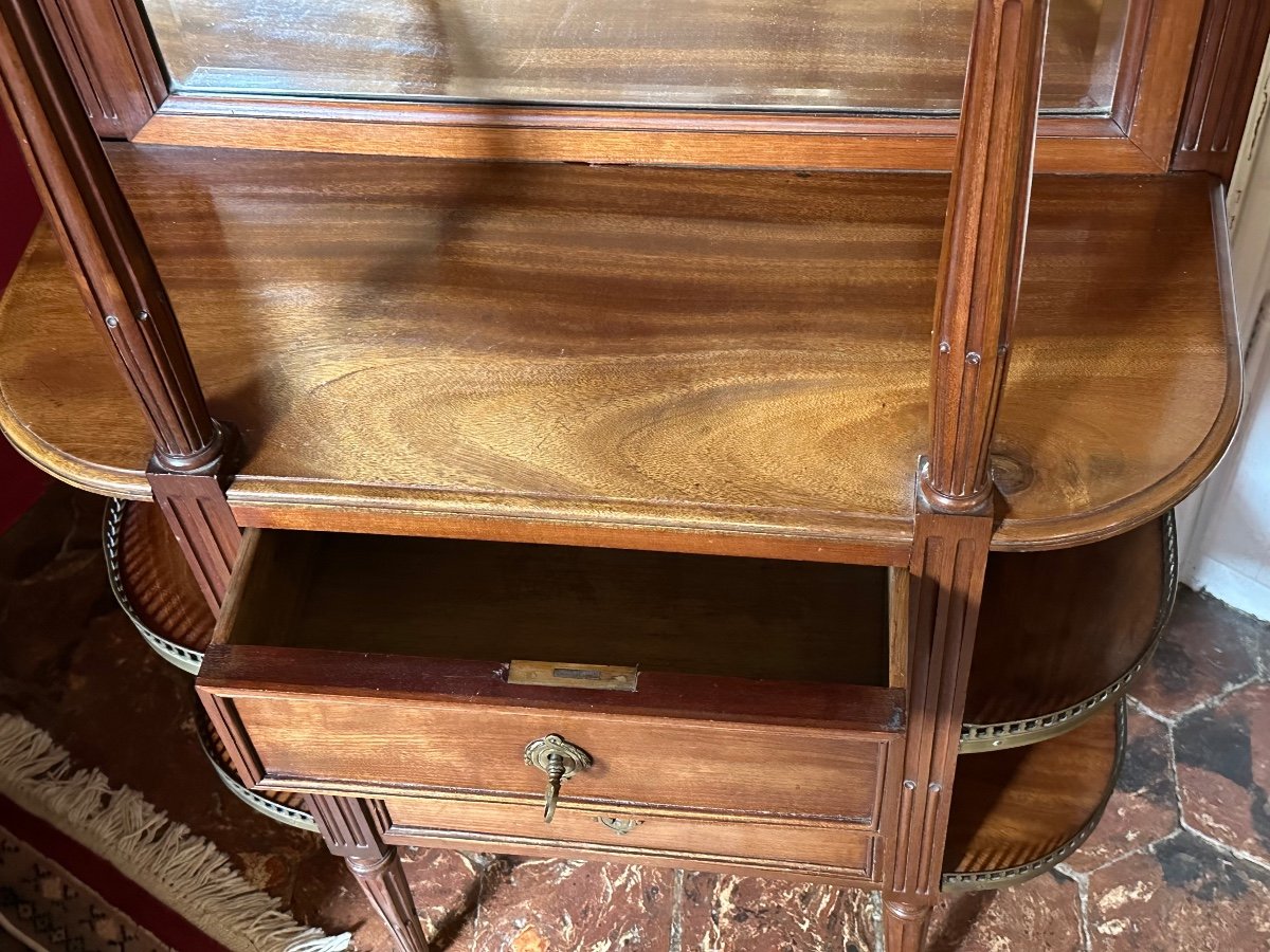 19th Century In-between Furniture In Solid Mahogany.-photo-2