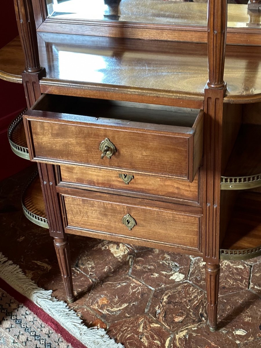 19th Century In-between Furniture In Solid Mahogany.-photo-2
