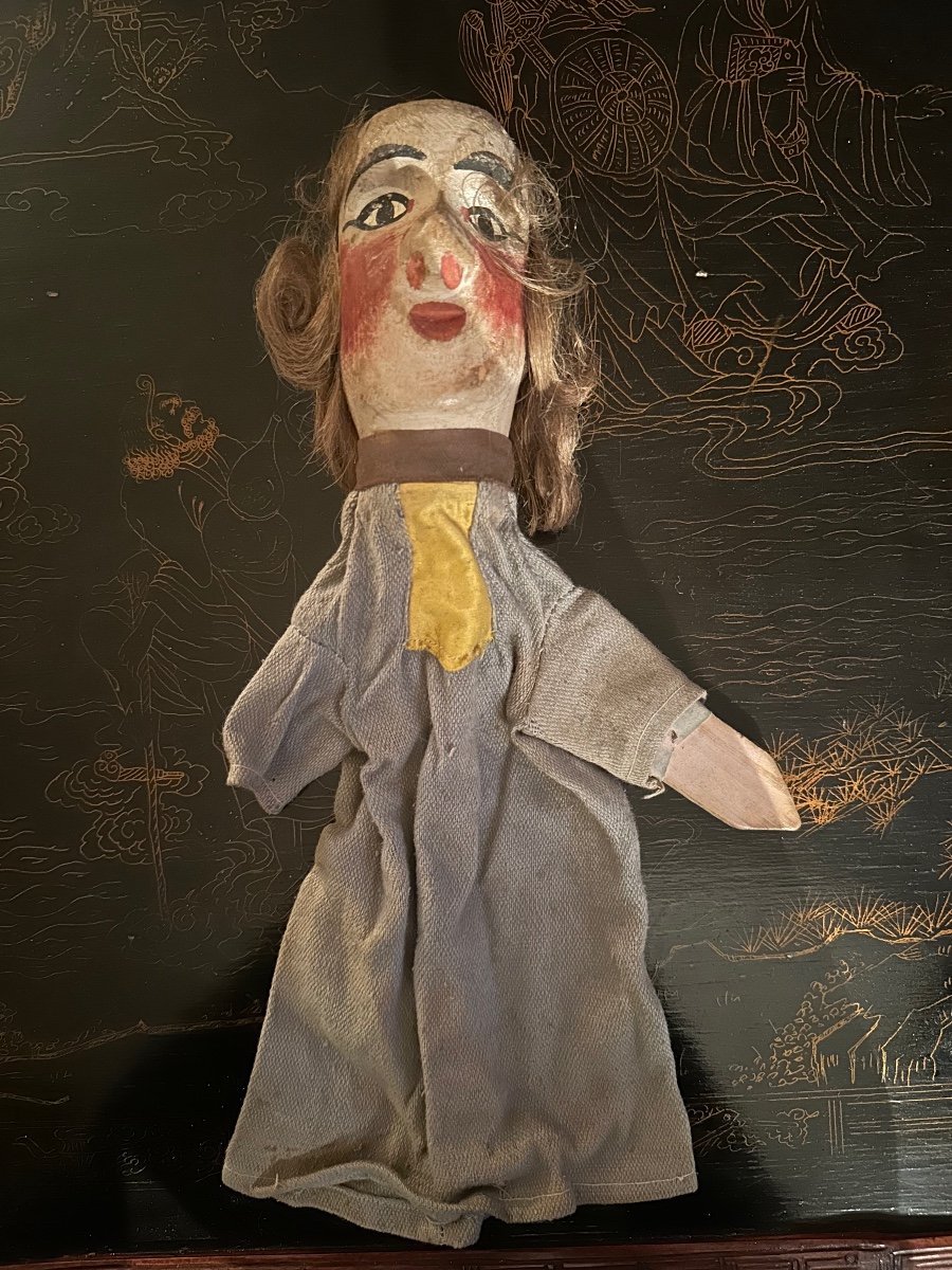 Théâtre De Guignol. 11 Marionnettes. -photo-1
