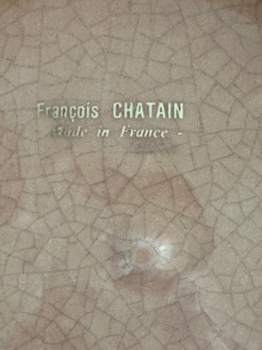 François  Chatain  Vers 1980. Trois Vide-poches Gigognes.-photo-4