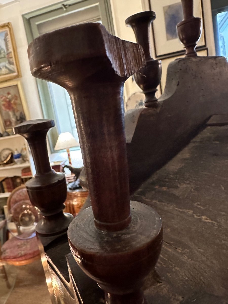 Provençal Panetière From Fourques In Walnut, From The 18th Century.-photo-5